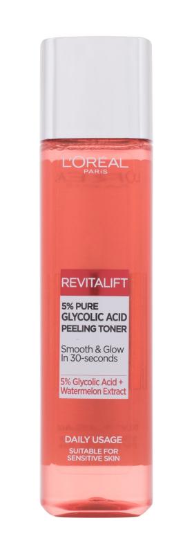L'Oréal Paris Revitalift 5% Pure Glycolic Acid Peeling Toner (W) 180ml, Pleťová voda a sprej